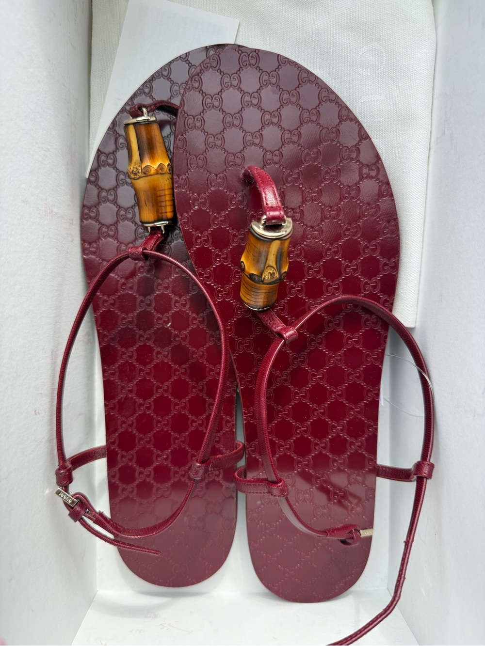 Gucci thong Sandals with Bamboo Accent